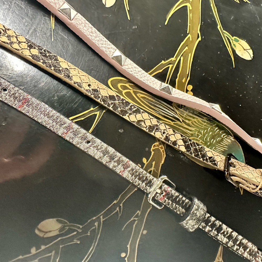 Bandolier adjustable crossbody straps in assorted patterns/colors